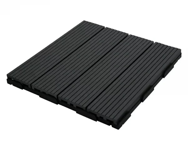 WPC outdoor flooring panels, anti-slip, waterproof, 18mm, modern square design 