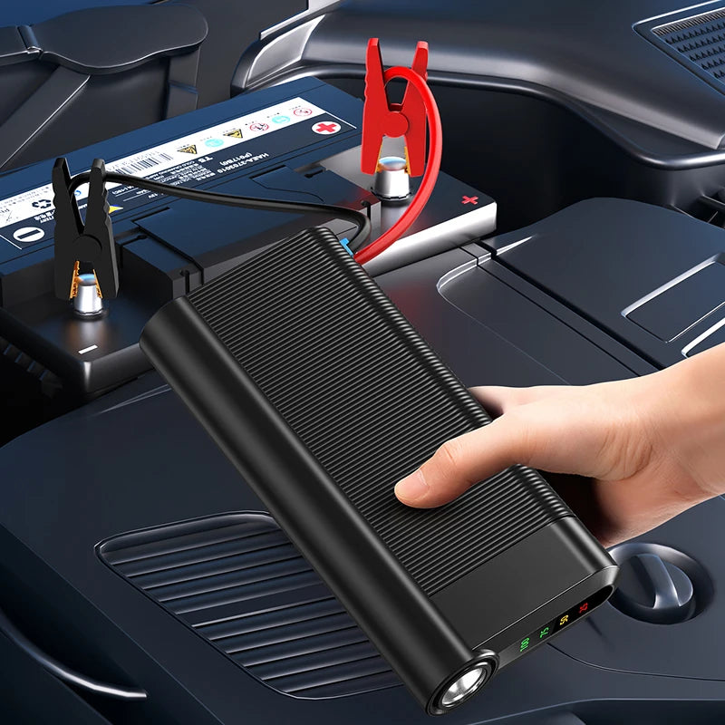 12V 600A Multi-function Car Battery Booster Kit with LED Light