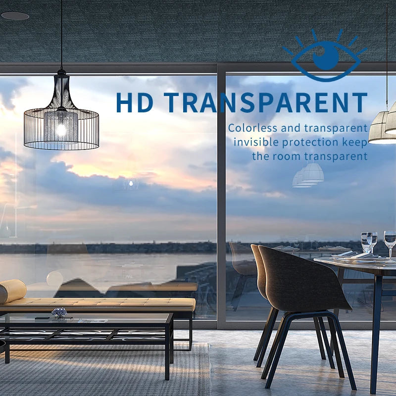 2mil 4mil 8mil 12mil Home Windshield Protection Film Transparent Anti Shatter Glass Safety Security Window Film