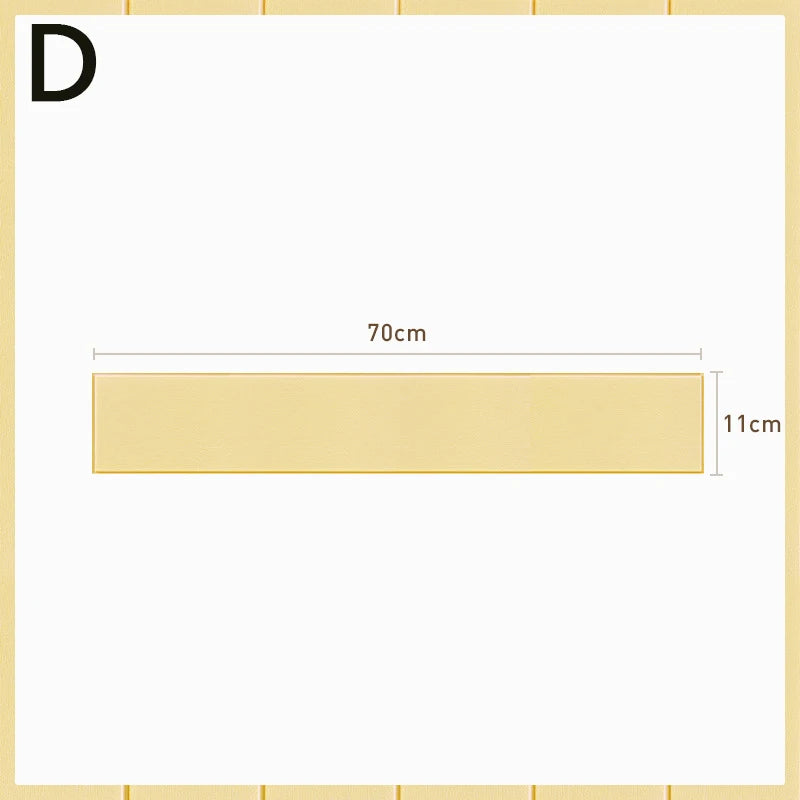 3D Wall Edge Strip Stickers Self Adhesive Waterproof PVC Baseboard Corner Waist Line Sticker Wall Trim Line Skirting Border