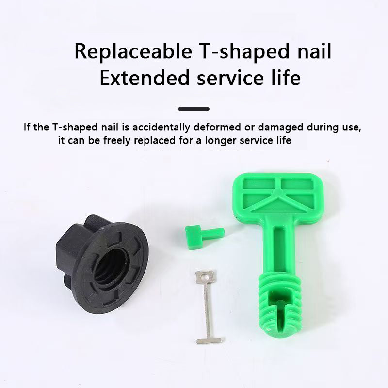 Plastic tile positioning base factory price T-lock tile balancing system for floors and walls 