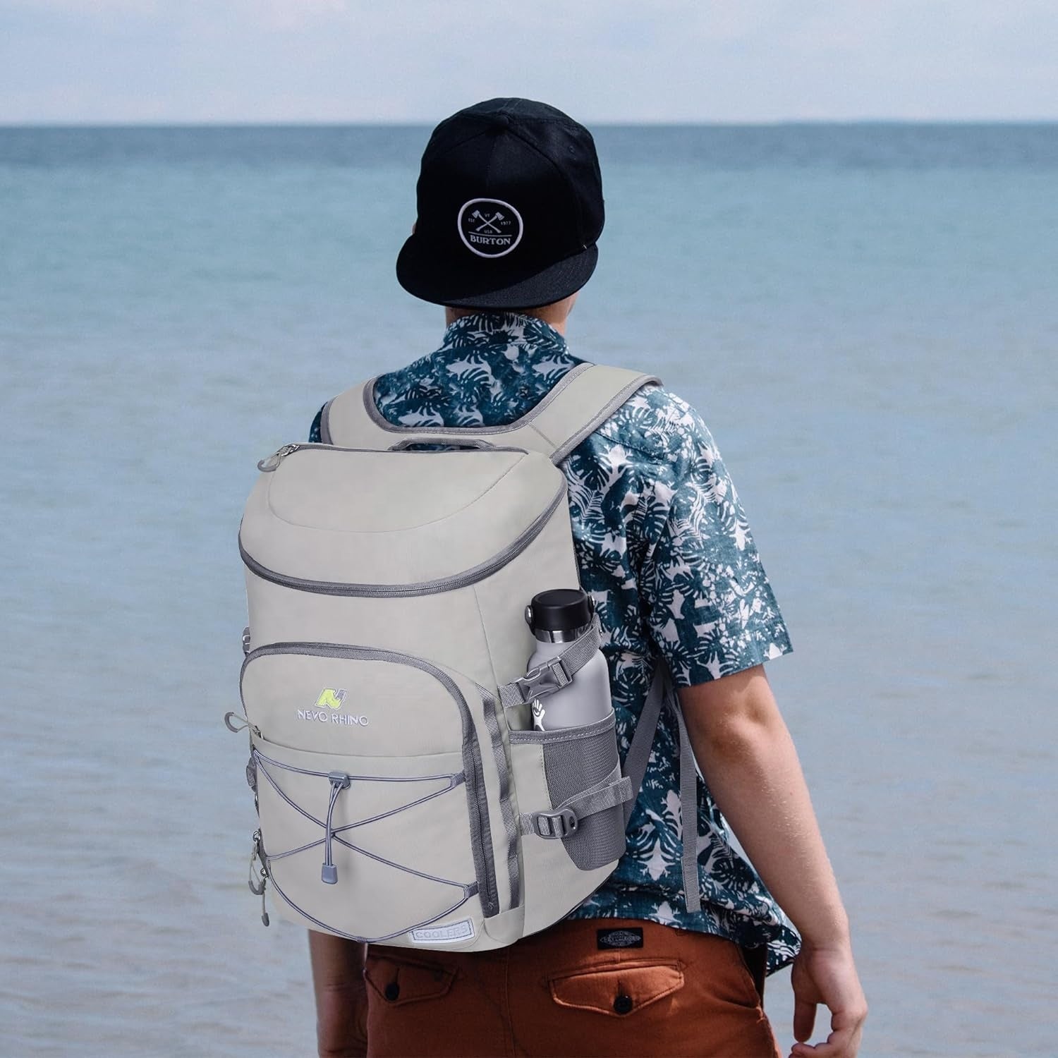 Wholesale 35L Large Capacity Nylon Cooler Backpack, CE Certified, Holds 30 Cans of Beverages 