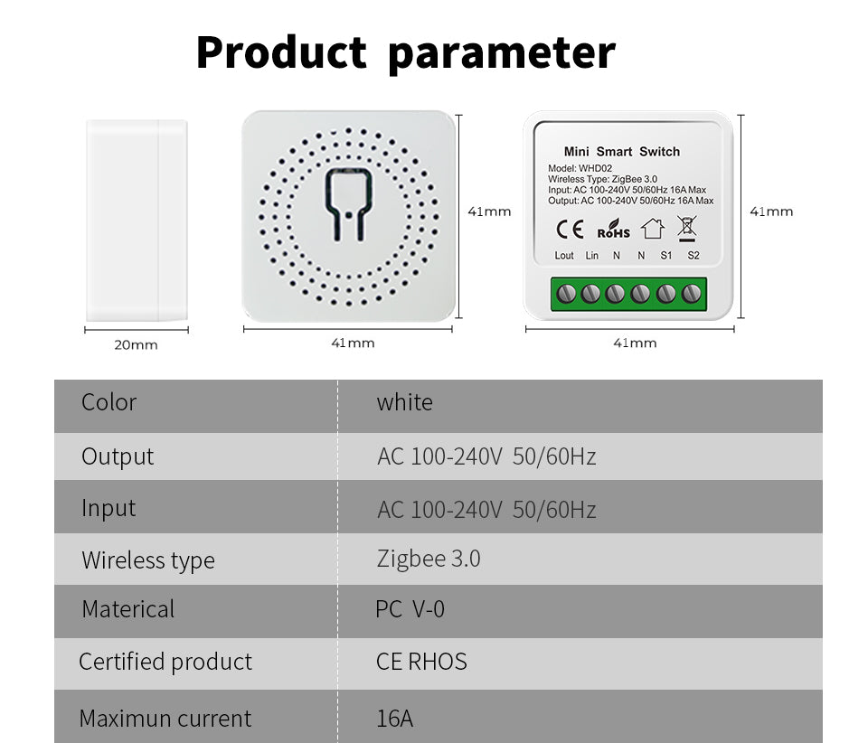 SIXWGH Zigbee Smart Switch Smart Home Automation 