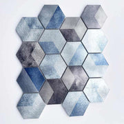 Zellige modern 3D spray hexagon kitchen wall tiles for interior wall living room bathroom decoration 