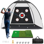 Indoor &amp; Outdoor Golf Practice Net 10x7FT With Target