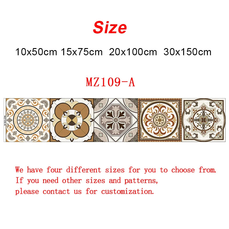 10/15/20/30cm Purple Retro Strip Tiles Wall Sticker Kitchen Stairs Tile Decoration Wallpaper Peel &amp; Stick Waterproof Art Mural
