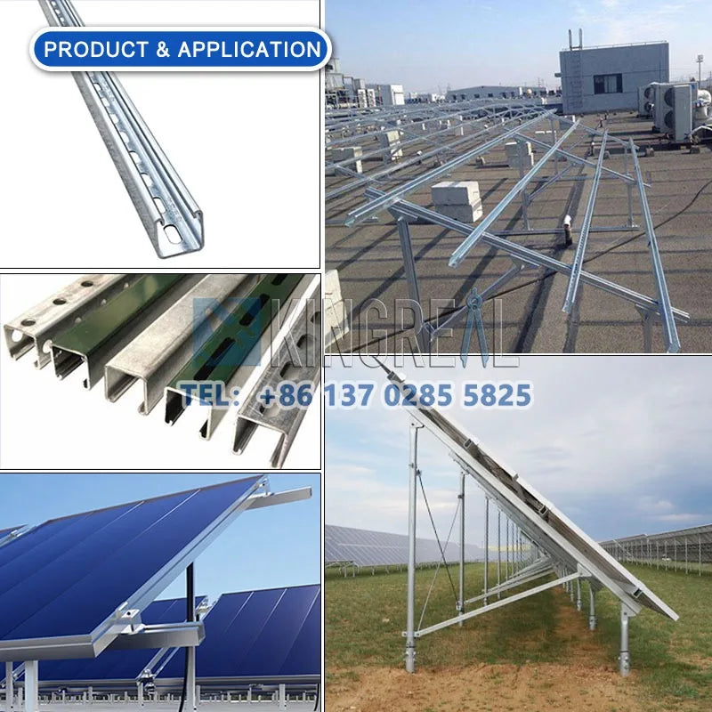 41*41 41*21 Unistrut C Channel Roll Forming Machine PV Photovoltaic Mounting Systems Bracket Making Machine Slotted C Channel - Daisan Mart