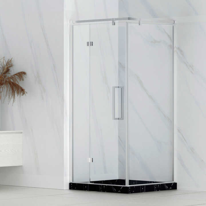 Nhà máy bán buôn với giá rẻ hiện đại hình chữ nhật trong suốt kính buồng tắm đứng phòng tắm cabin