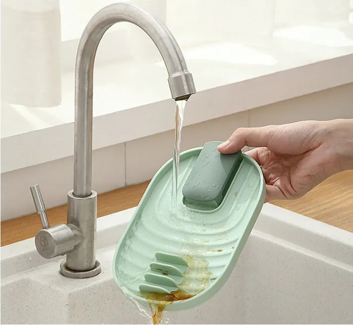 Giá Đỡ Nắp Nồi & Muỗng Gấp Gọn Chống Trượt Nhựa