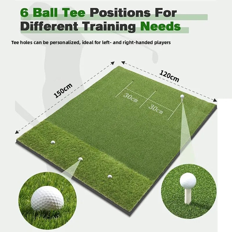 4in1 Premium Multi-Function Golf Mat 5x4ft Pro Practice