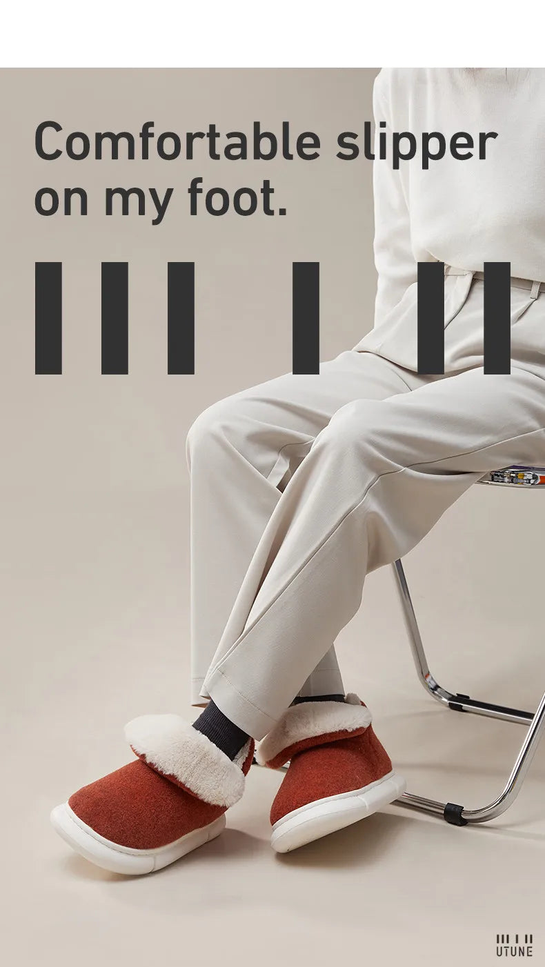 Warm Women's Cotton Boots 2026 - High-Soled Felt Flats