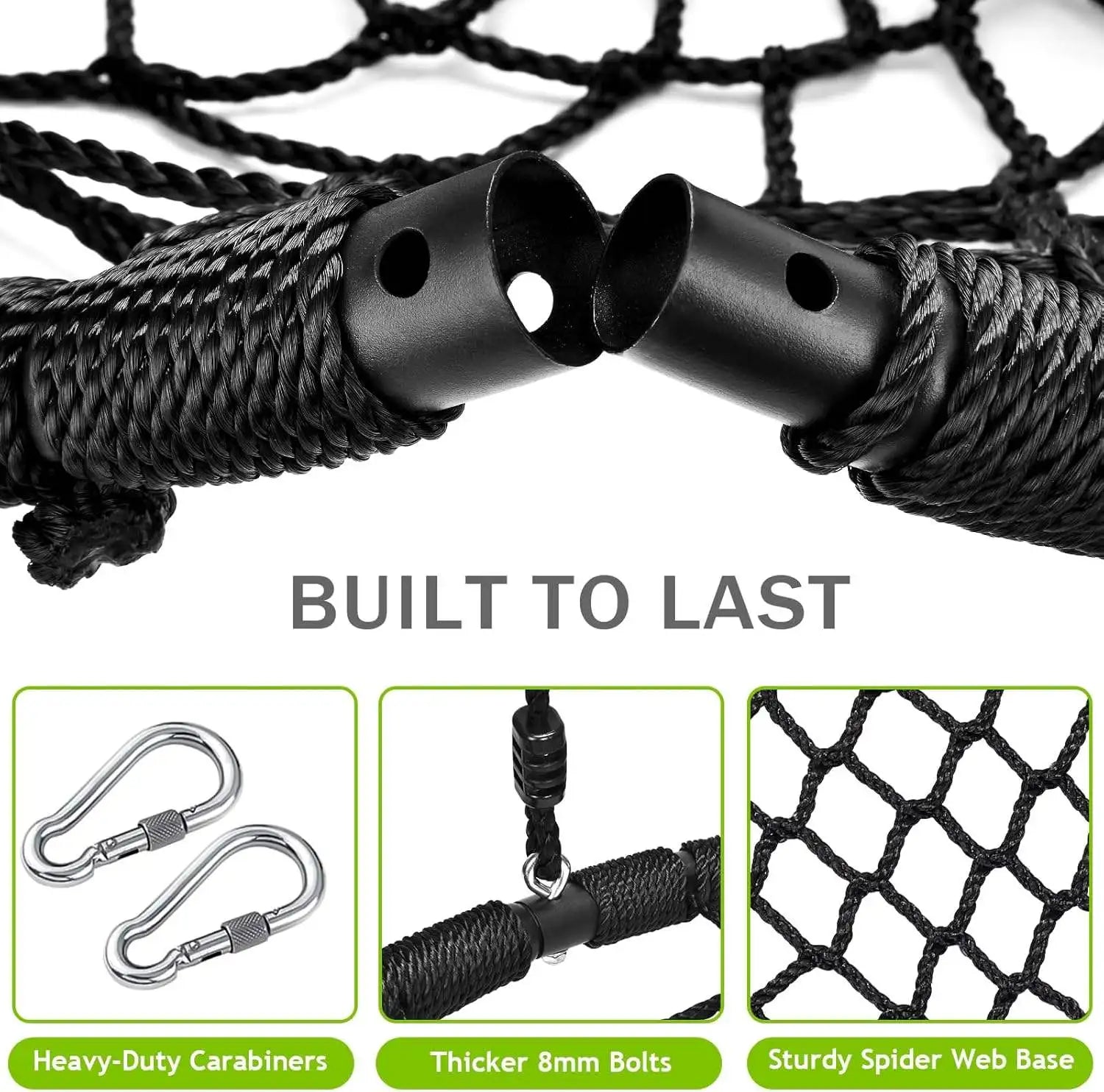 Zoshine Black Nest Tree Swing Factory Wholesale Best Price Outdoor Nest Tree Swing for Kids Play in Garden - Daisan Mart