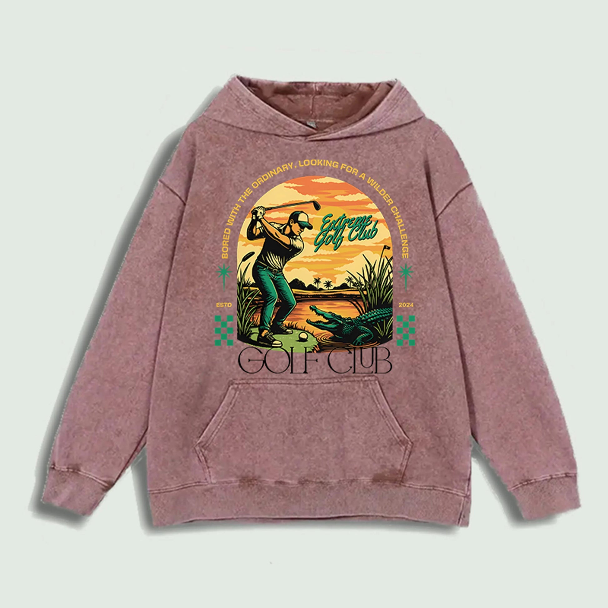 Áo Hoodie Golf Cổ Điển In Hình, 100% Cotton, 6 Màu - Daisan Mart
