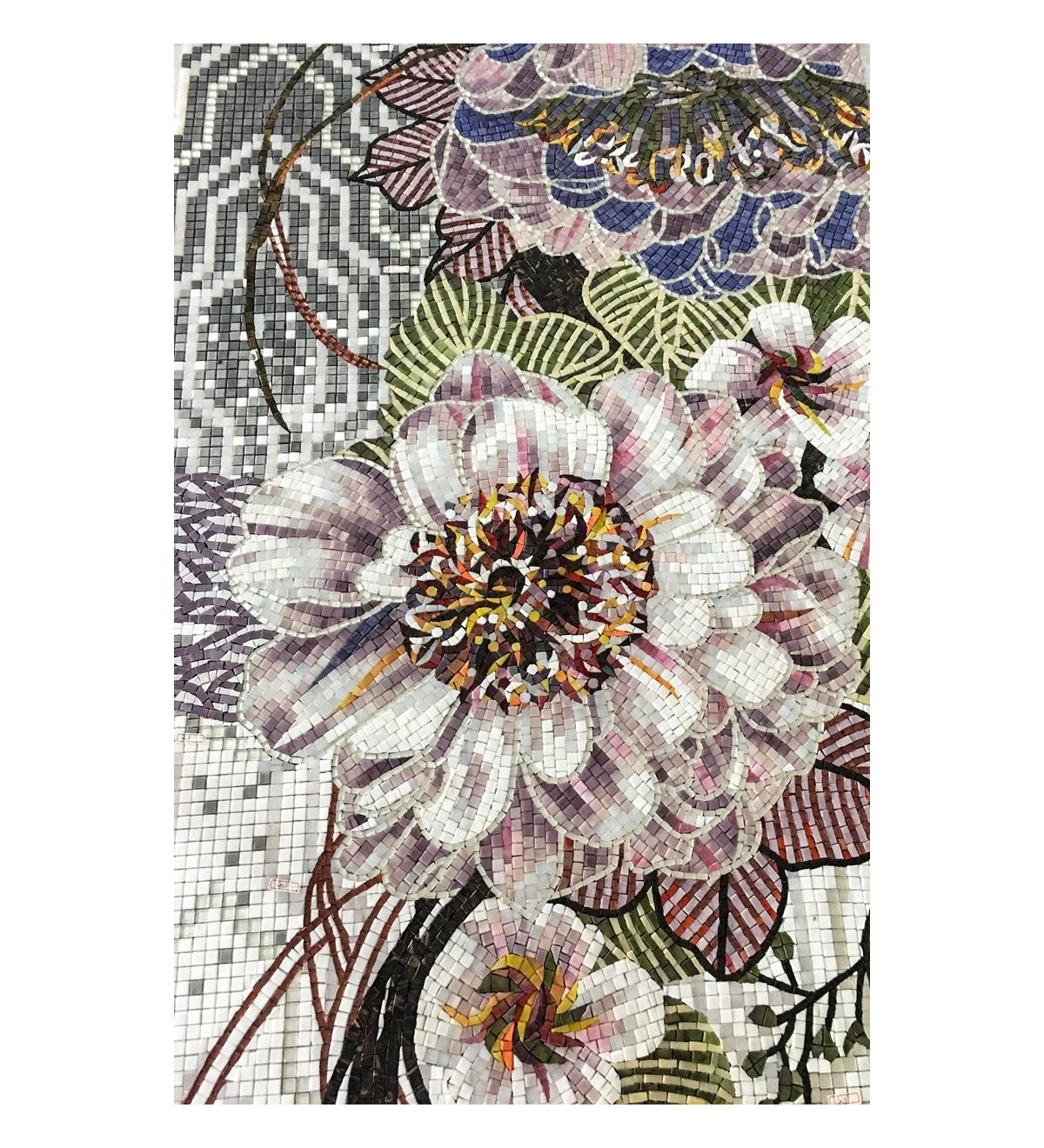 3D handmade flower mosaic decoration 