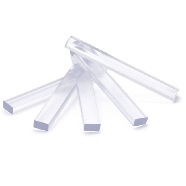 Khối nhựa trong suốt FHC 3/8&quot; X 1/4&quot; X 2&quot; - Gói 100 khối vuông Acrylic
