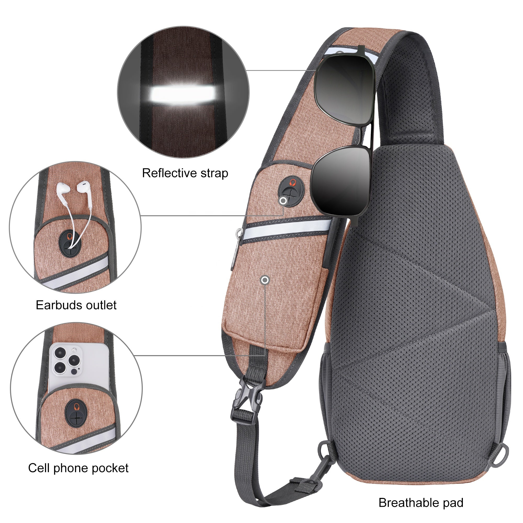 Túi Đeo Chéo Thời Trang Nữ Kiểu Mới Chống Nước Có Lỗ Cáp USB