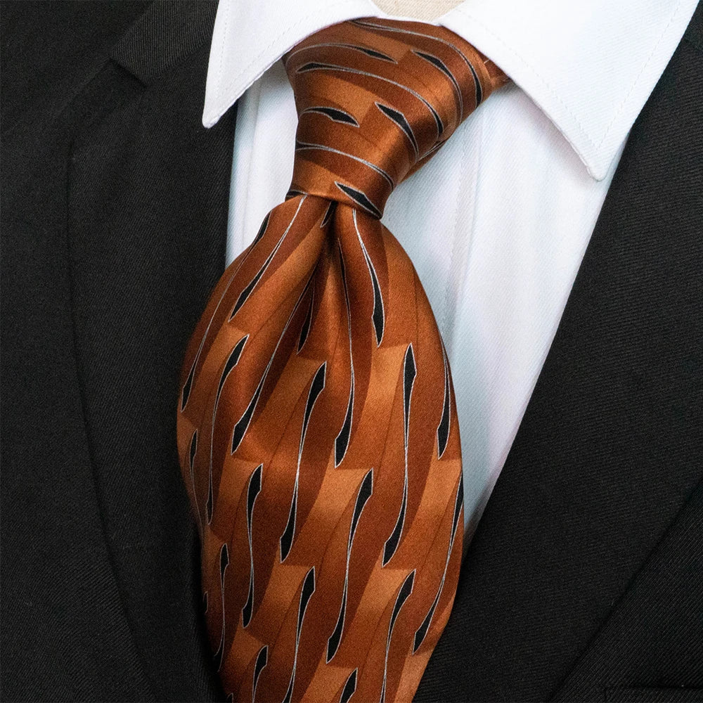 Cà vạt lụa nam họa tiết caro cổ điển thủ công