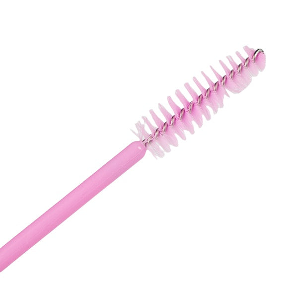 50 Disposable Mascara and Eyelash Extension Brushes with Convenient Eco-Friendly Plastic Handle 