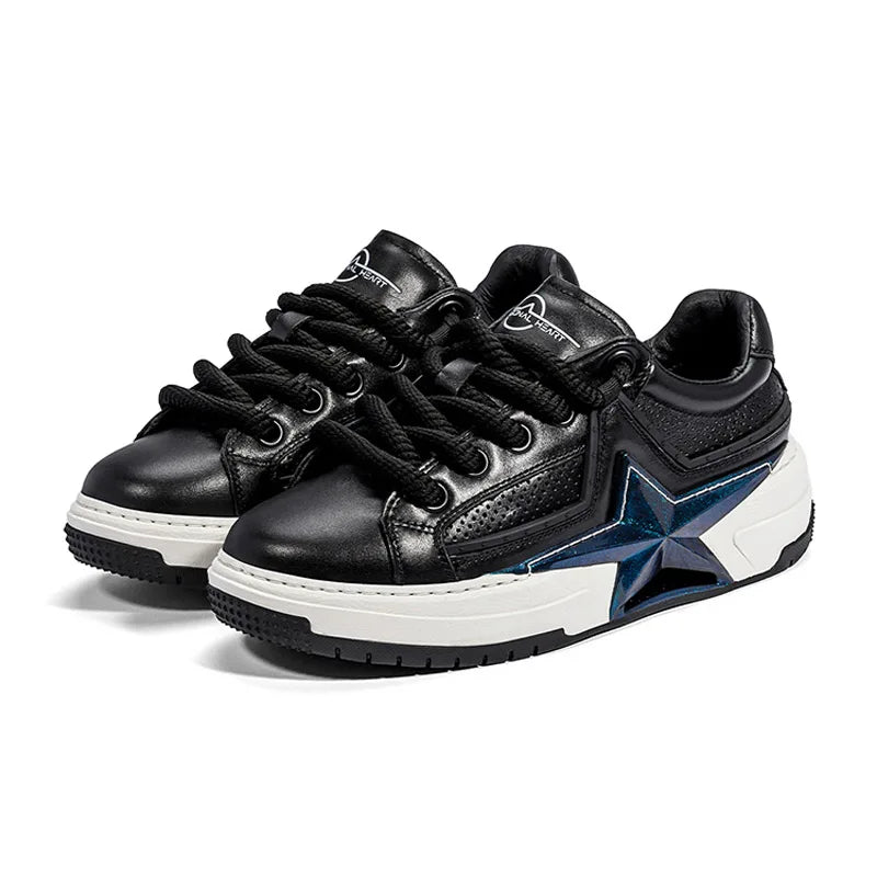 Giày Trượt Ván Nam Đế Dày Da Bền Thoáng Thể Thao