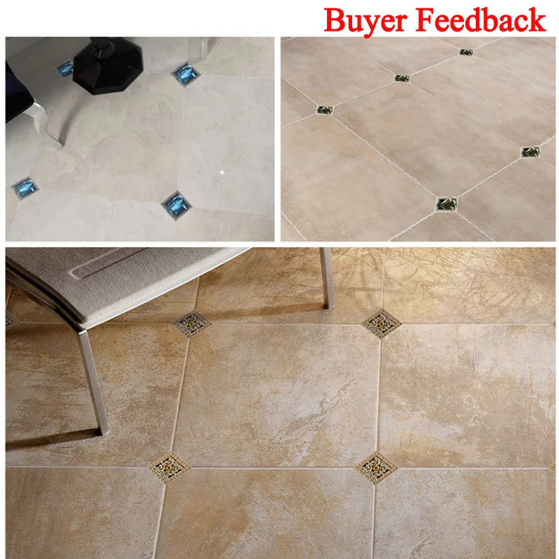 8cm Waterproof Wall Tiles - Set of 10 PVC Pieces