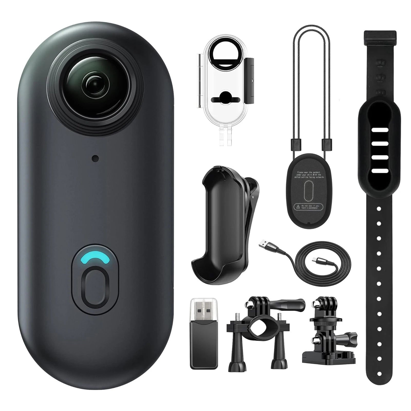 4K 128GB Mini Body Wearable Camera POV Recording Super Small