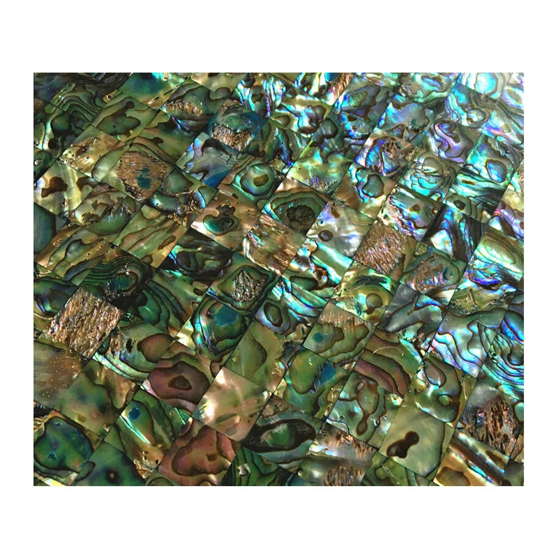 Square Abalone Mother of Pearl Mosaic Tile Shell Mosaic Interior Wall Kitchen Backsplash Tabletop Carpet Veneer - Daisan Mart