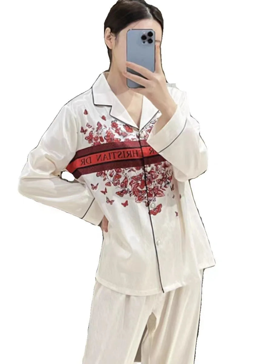 Bộ Đồ Ngủ Nữ Mùa Xuân Samwestart Dài Tay Thoáng Mát