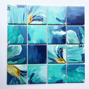 3D square marble mosaic inkjet pattern for interior wall decoration of living room, kitchen, bathroom 