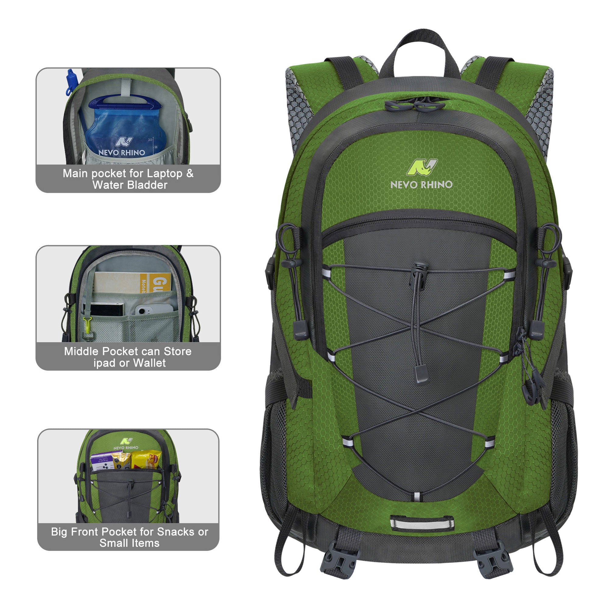 Manufacturer 40L Lightweight Breathable Outdoor Sports Backpack for Men, Cross Country Running &amp; Travel Climbing, Polyester Lining 