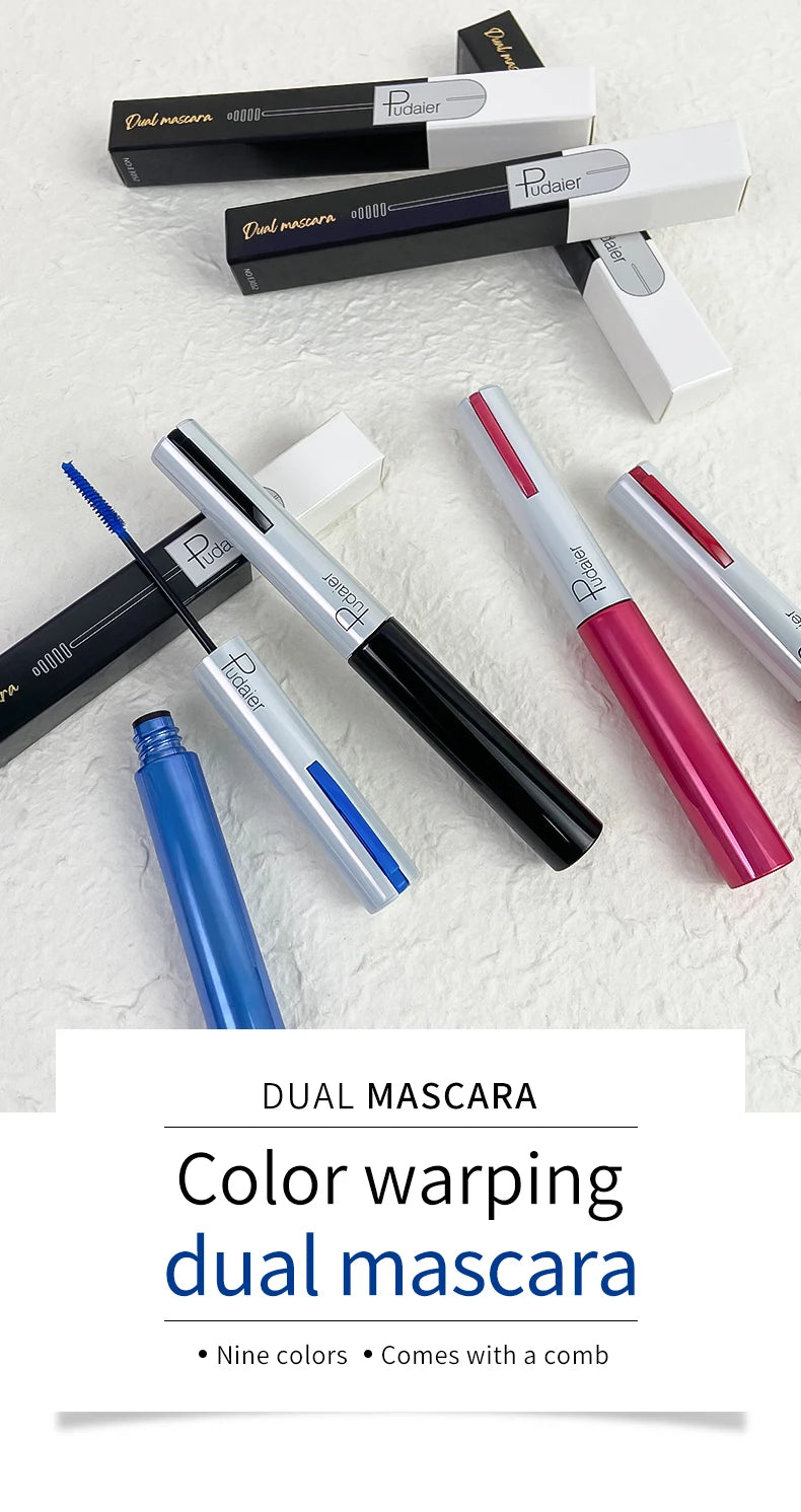 4D White Mascara Long Natural Curl Waterproof