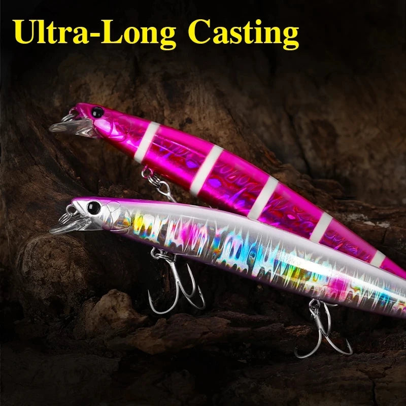 TSURINOYA 140mm 26g DW92 Sinking Minnow Saltwater Freshwater Black Bass Pike Bait Long Casting Sinker Weight Jerkbait Wobblers