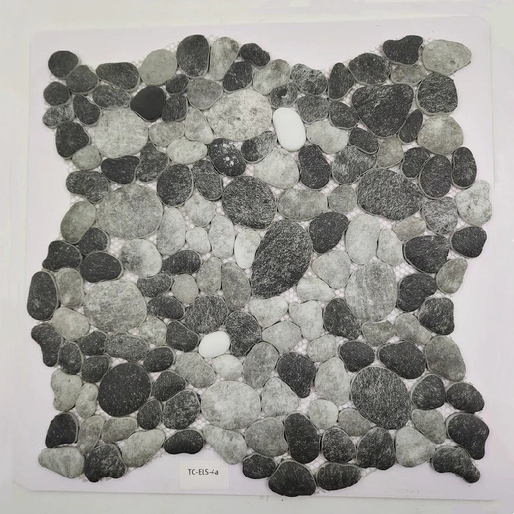 Factory Supply Bathroom Wall Tiles  Mixed Color Pebble Art Mural Wall Tiles Glass Mosaic SS-01 - Daisan Mart