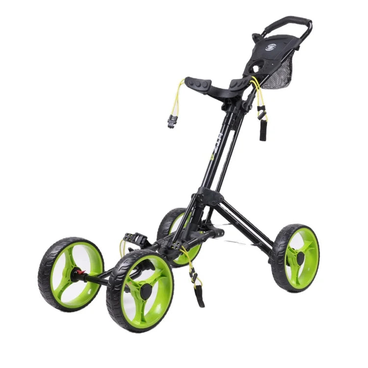 Xe Đẩy Gấp Nhỏ Nhẹ 4 Bánh EVA - Golf Trolley Đen Cao Cấp