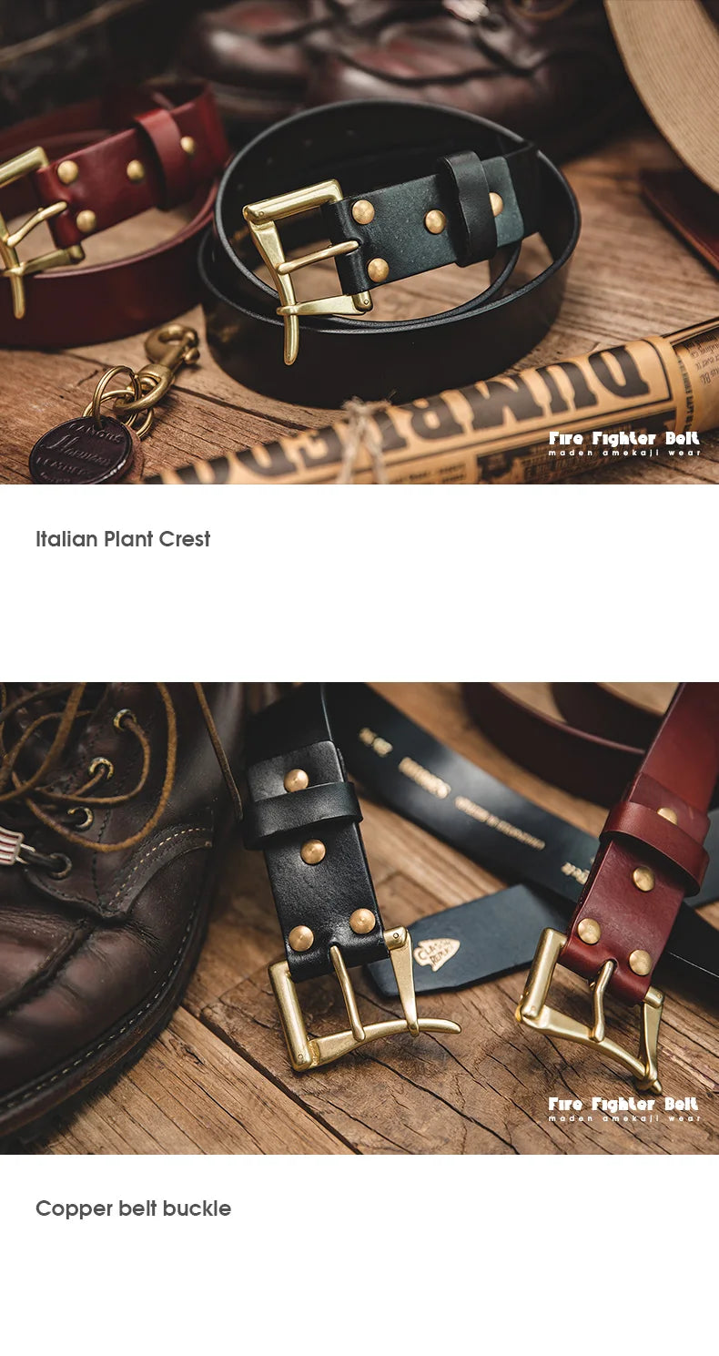 Thắt Lưng Da Bò Cao Cấp Maden Vintage Cho Nam Nữ