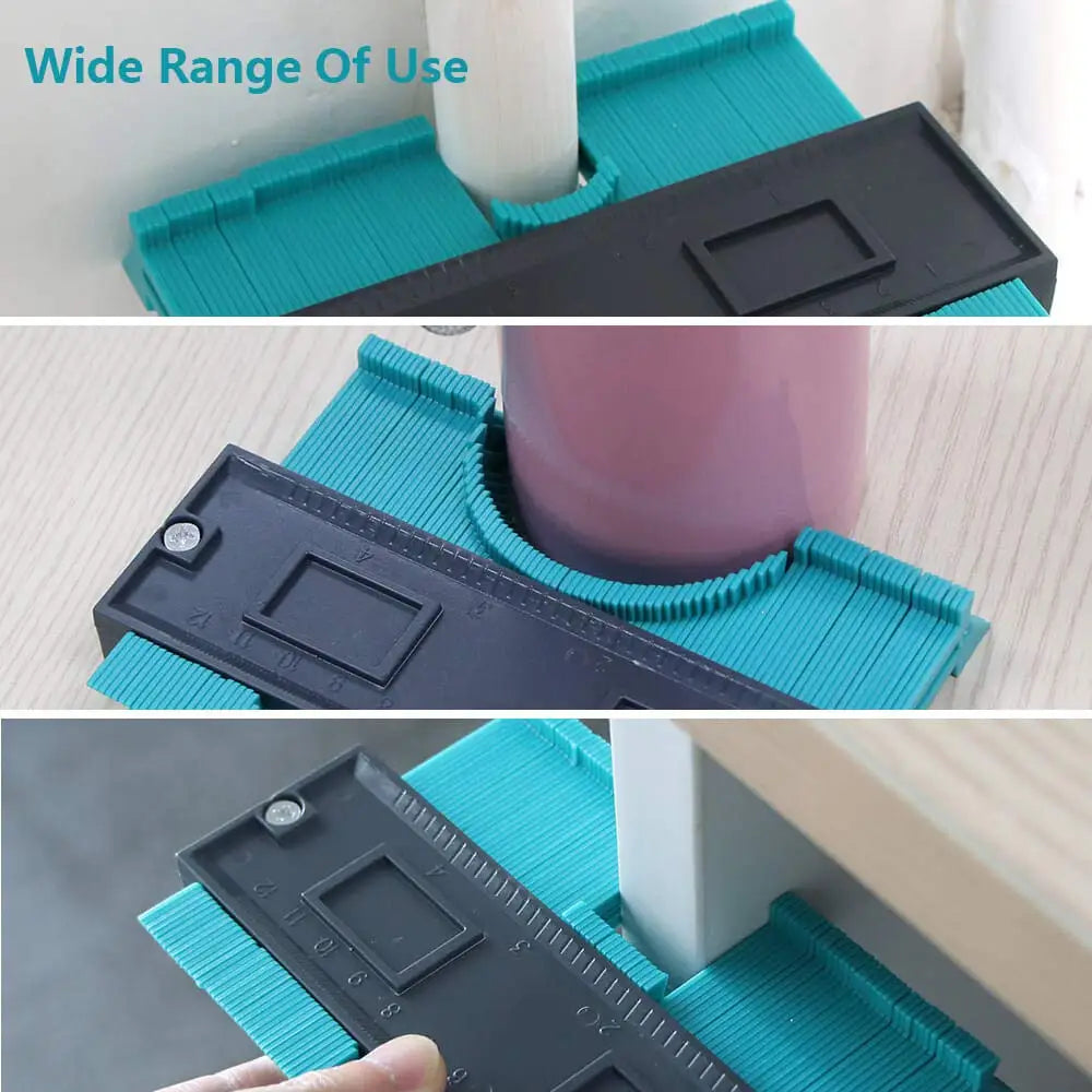Shape Contour Gauge Duplicator 5/6/10/20inch Profile Measuring Tool Tiling Laminate Tiles Tools Plastic Contour Copy Duplicator