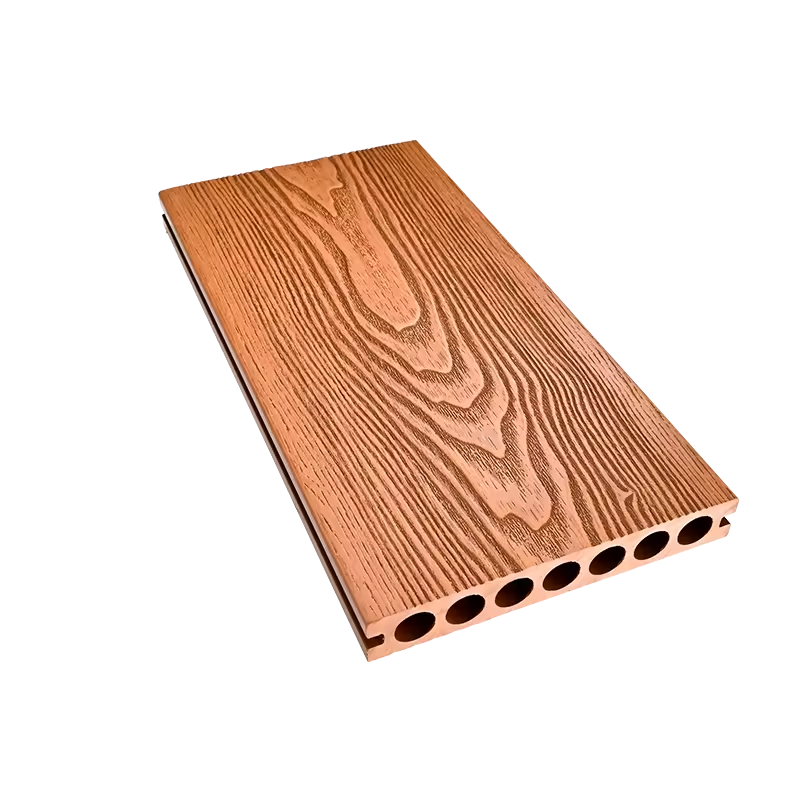 Outdoor composite wood flooring for gardens and swimming pools 