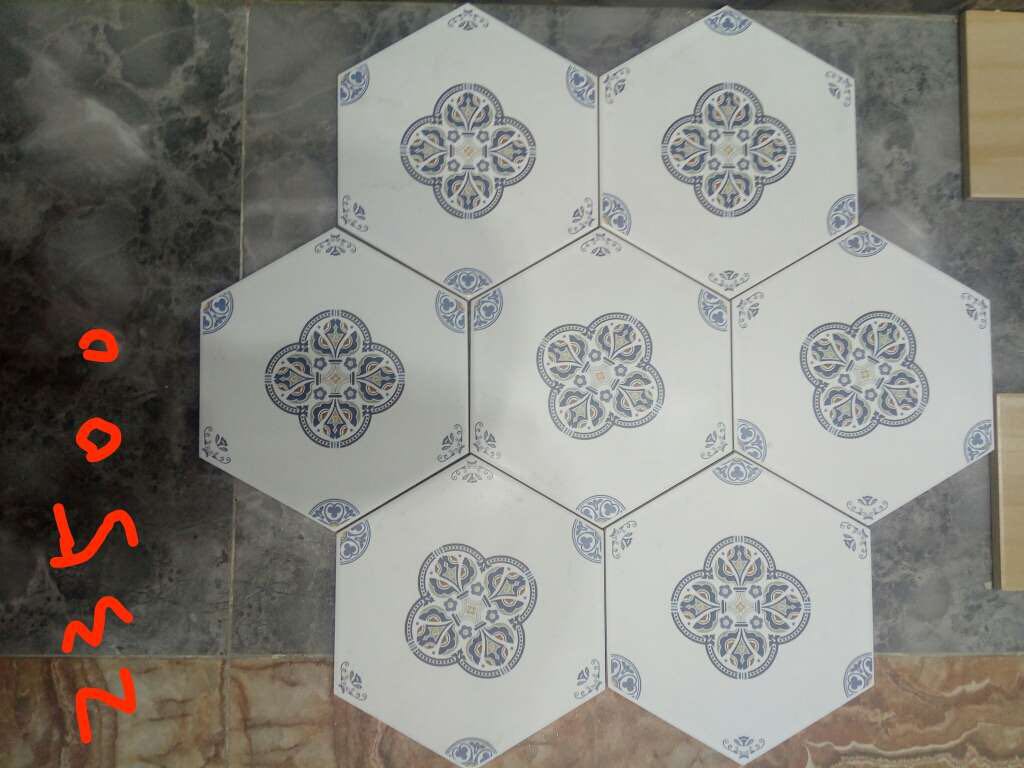 Hexagonal Aluminum Plastic Mosaic Tiles 
