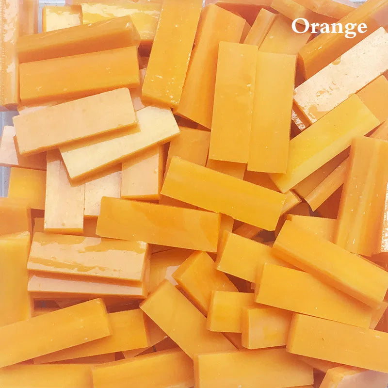 Thanh Mosaic Kính Tái Chế 7x21mm Trang Trí DIY 1000g