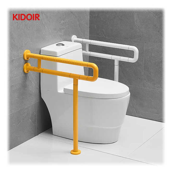 Kidoir ABS Stainless Steel Anti-Slip Handrails for Elderly, Safety Bathroom Handrails, Toilet Handrails for Disabled 