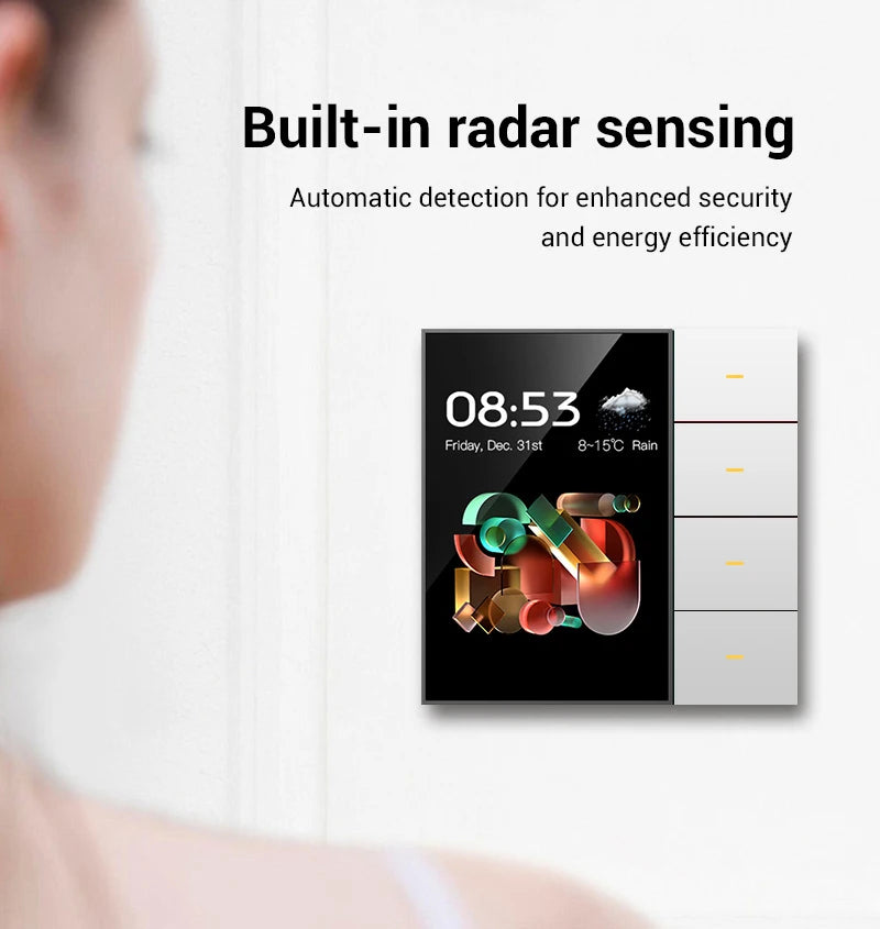 Bảng Điều Khiển Cảm Ứng 8 Chế Độ Thông Minh Radar