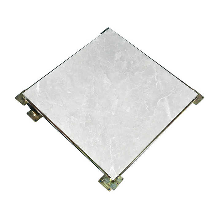 Steel enhanced anti-static ceramic flooring system specifically designed for technical spaces 