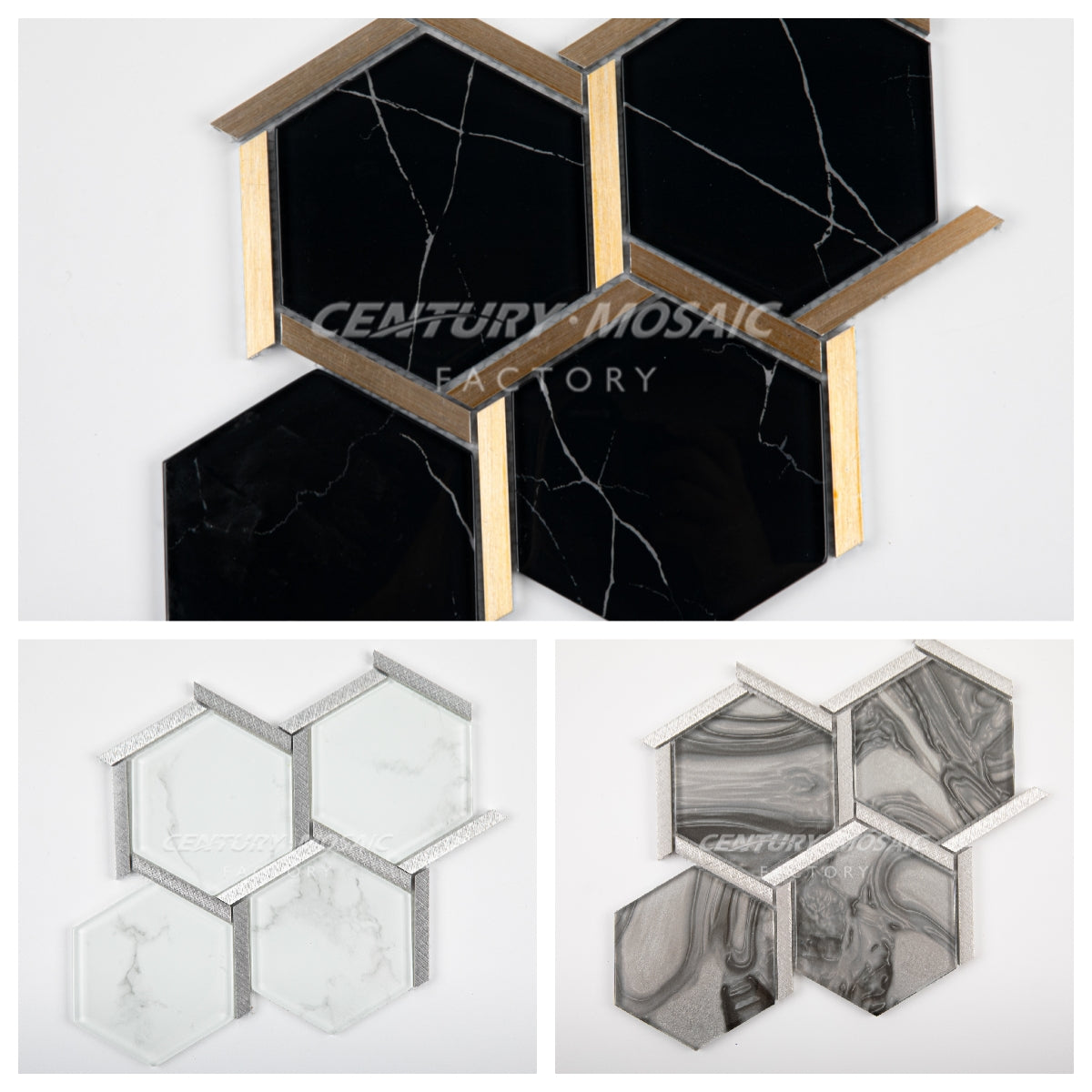 Century Mosaic Super Clear Glass Tiles