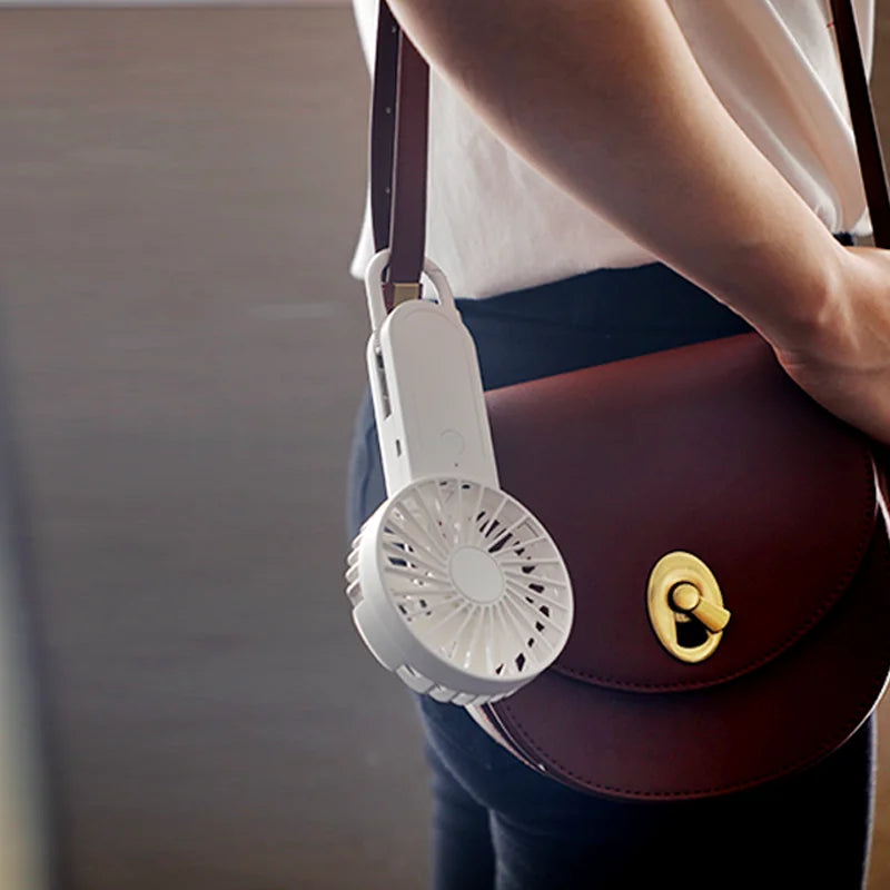 Low Price Hooking Mini Handheld Fan Usb Portable Handy Fan Rechargeable Handheld Fan for Outdoor Traveling