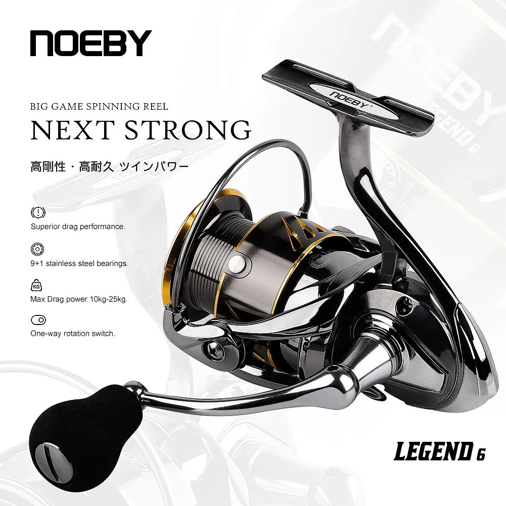 Hot Sale 2000-6000 Legend Series Metal Arm Fishing Tackle Sea Water Spinning Fishing Reels