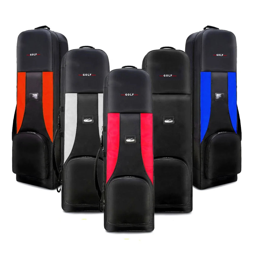 Convenient Travel Golf Bag Holder with Wheels