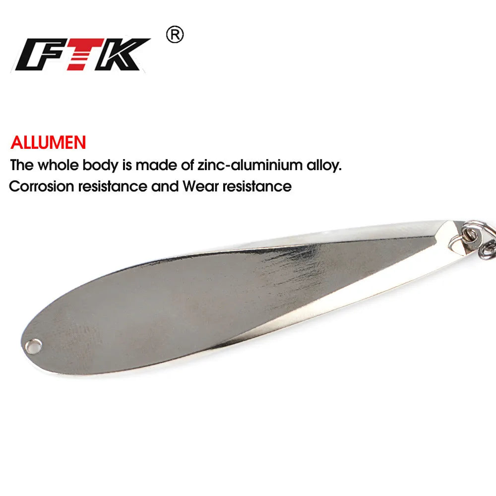 Gold and Silver Vertical Ice Fishing Lure 73mm 12g Sea Bass Mackerel