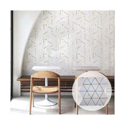Special design silver mosaic wall tiles made of PVC and aluminum for kitchen and bathroom living room wall 