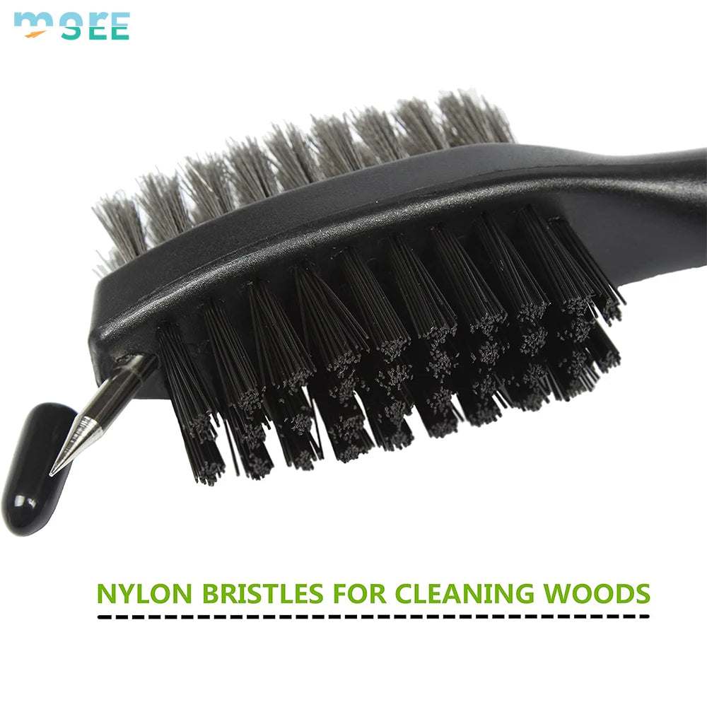 2Ft Retractable Cord &amp; SeeMore Golf Brush with Aluminum Hook