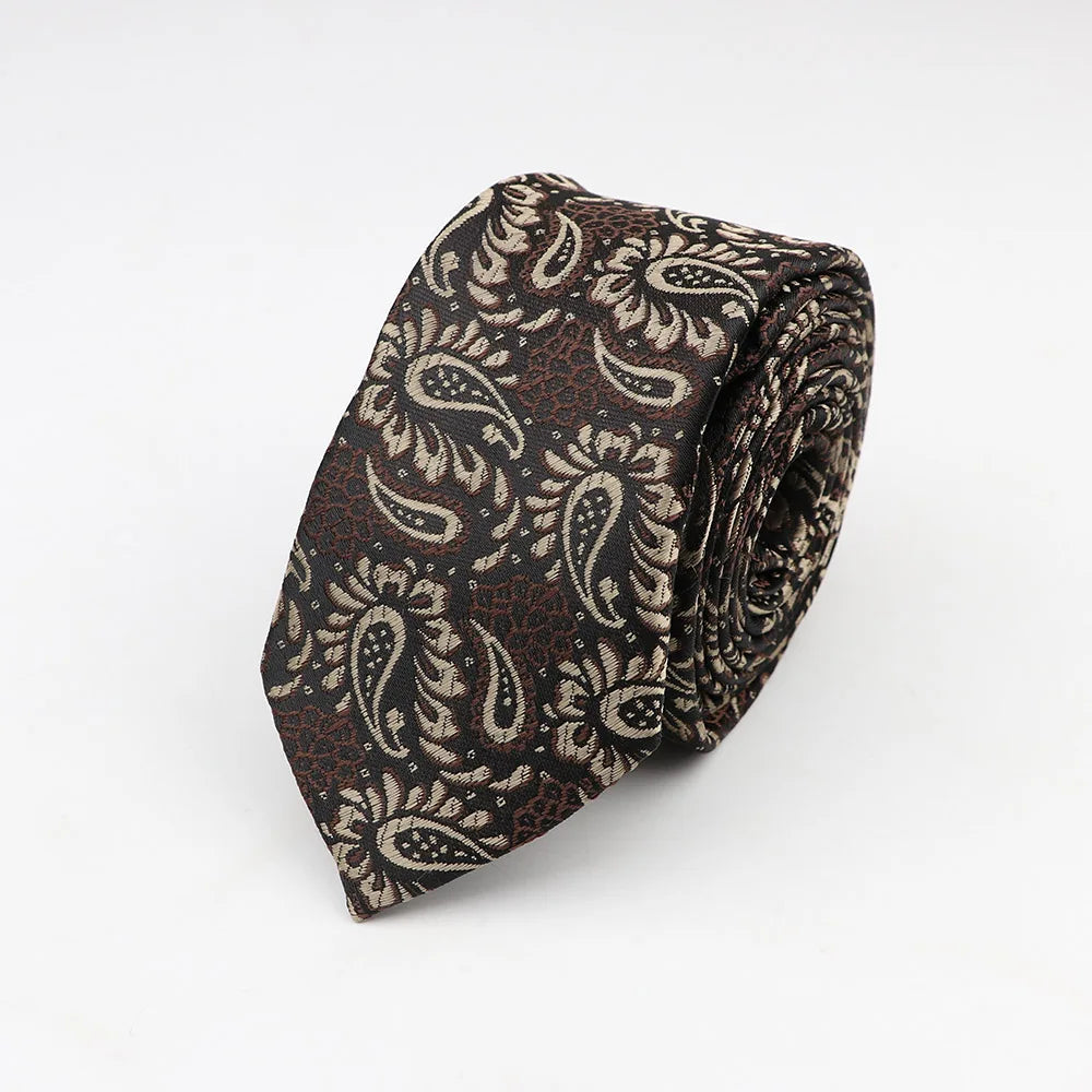 Cà Vạt Nam Công Sở Họa Tiết Thanh Lịch 6cm