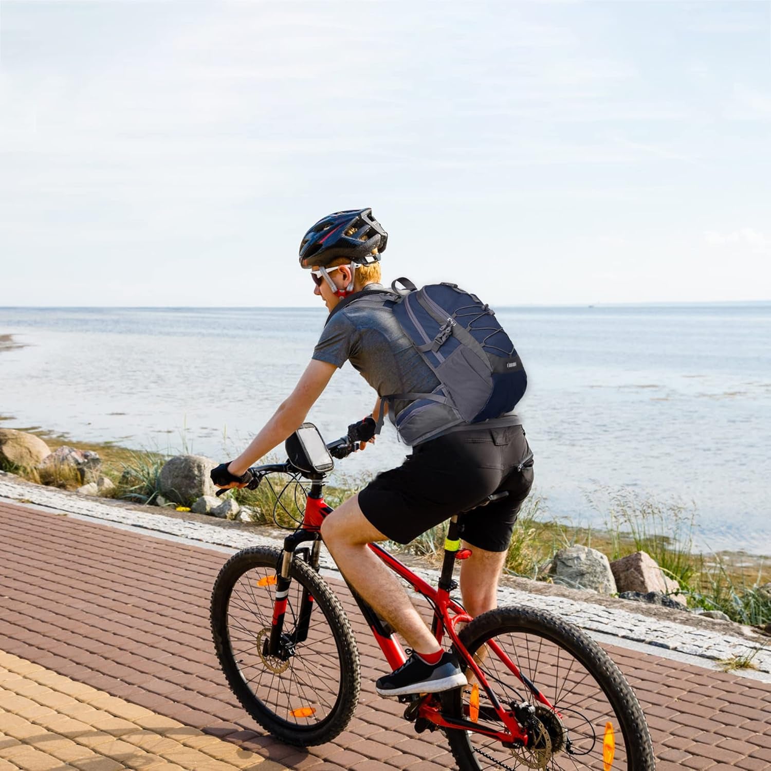 Waterproof, Super Light Mountaineering Backpack with Raincoat